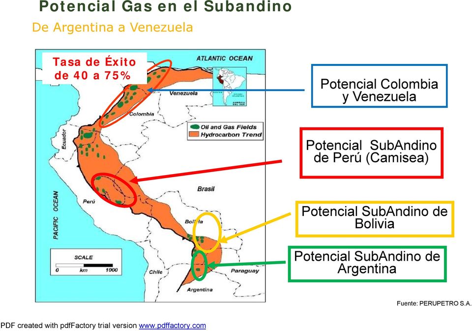 Potencial SubAndino de Perú (Camisea) Potencial SubAndino