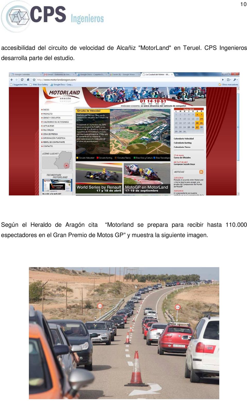 Según el Heraldo de Aragón cita Motorland se prepara para recibir