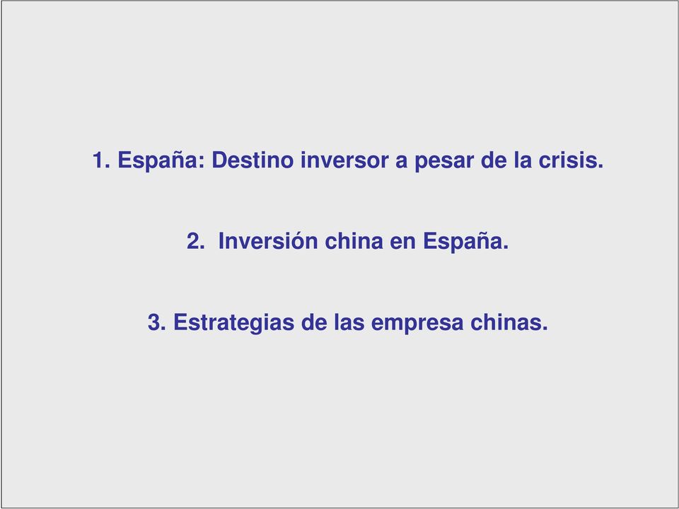 Inversión china en España. 3.