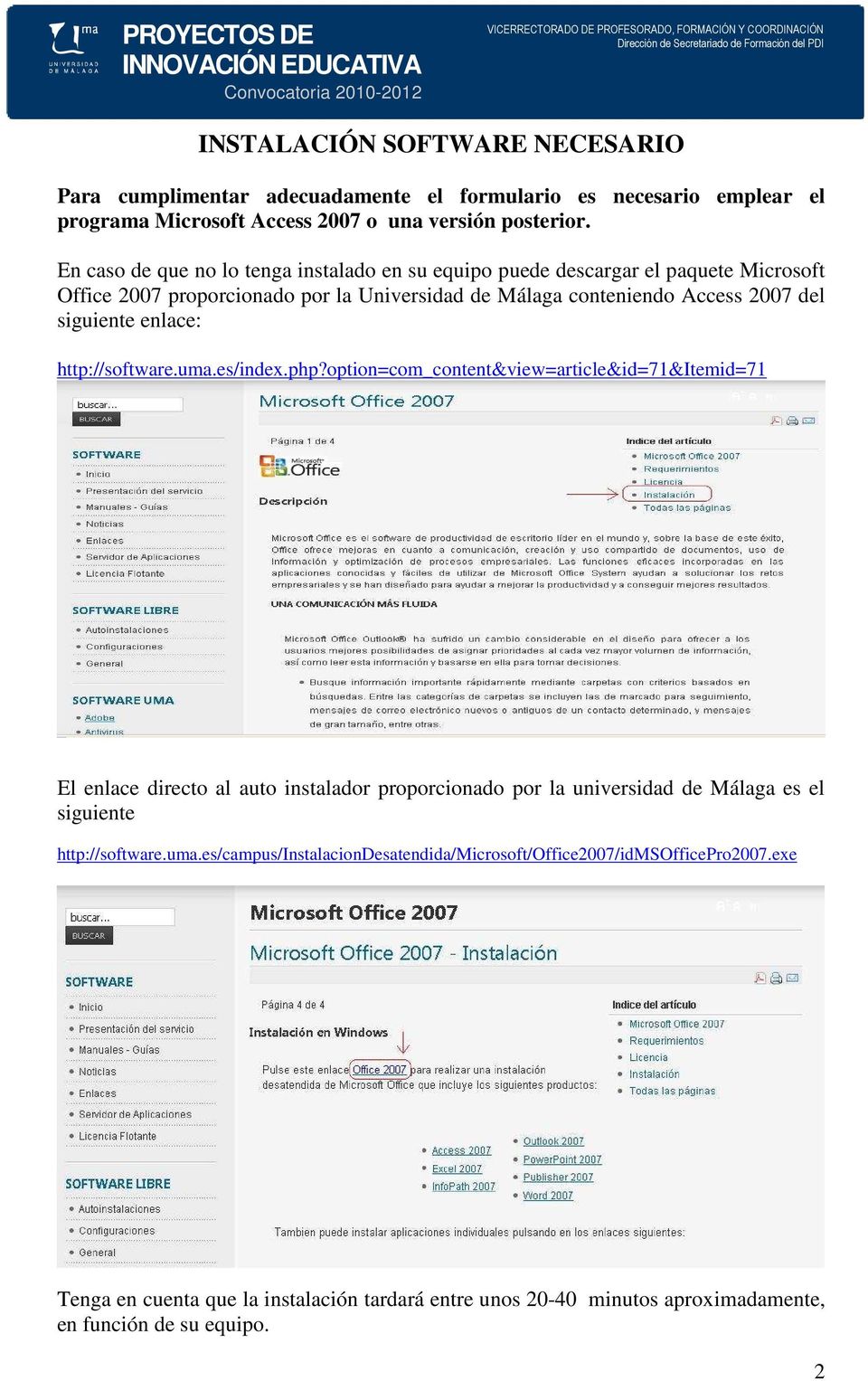 enlace: http://software.uma.es/index.php?