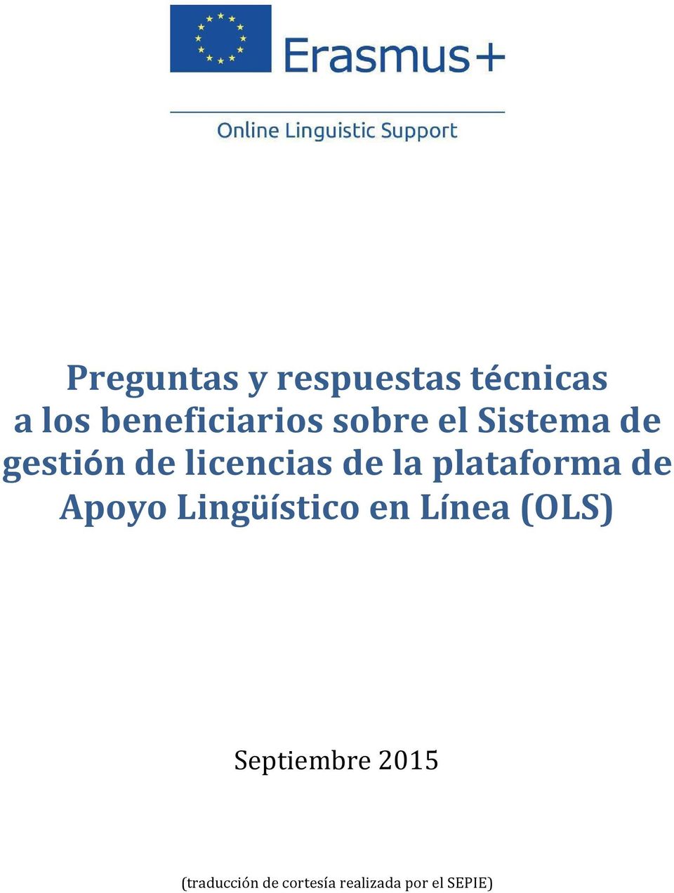 plataforma de Apoyo Lingüístico en Línea (OLS)