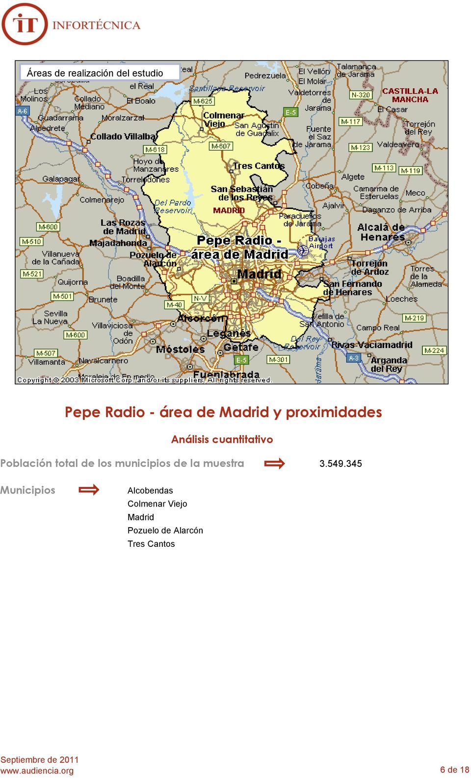 municipios de la muestra 3.549.