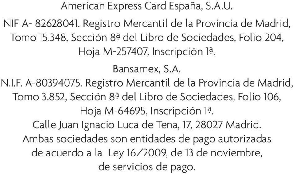 Registro Mercantil de la Provincia de Madrid, Tomo 3.