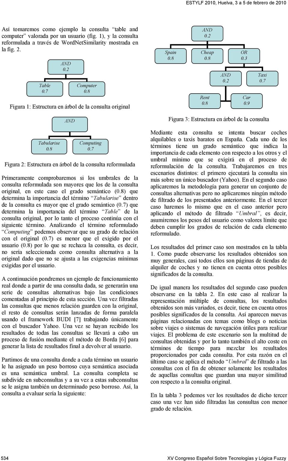 7 Figura 2: Estructura en árbol de la consulta reformulada Primeramente comprobaremos si los umbrales de la consulta reformulada son mayores que los de la consulta original, en este caso el grado