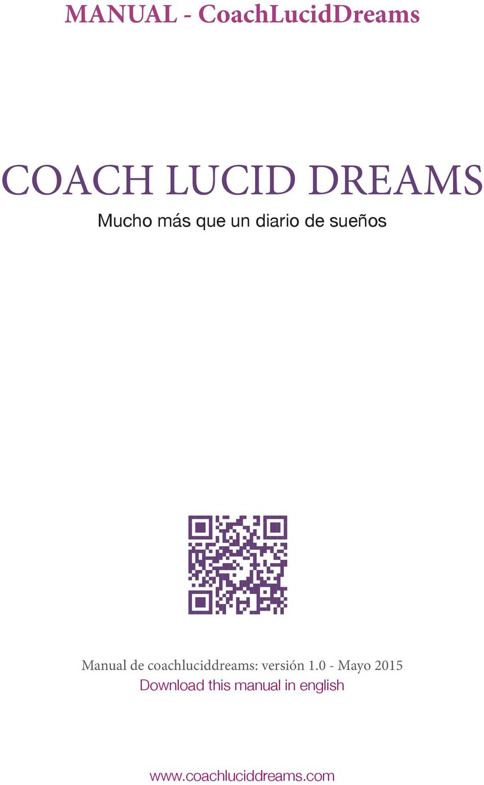 coachluciddreams: versión 1.