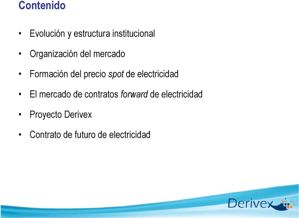 electricidad El mercado de contratos forward de
