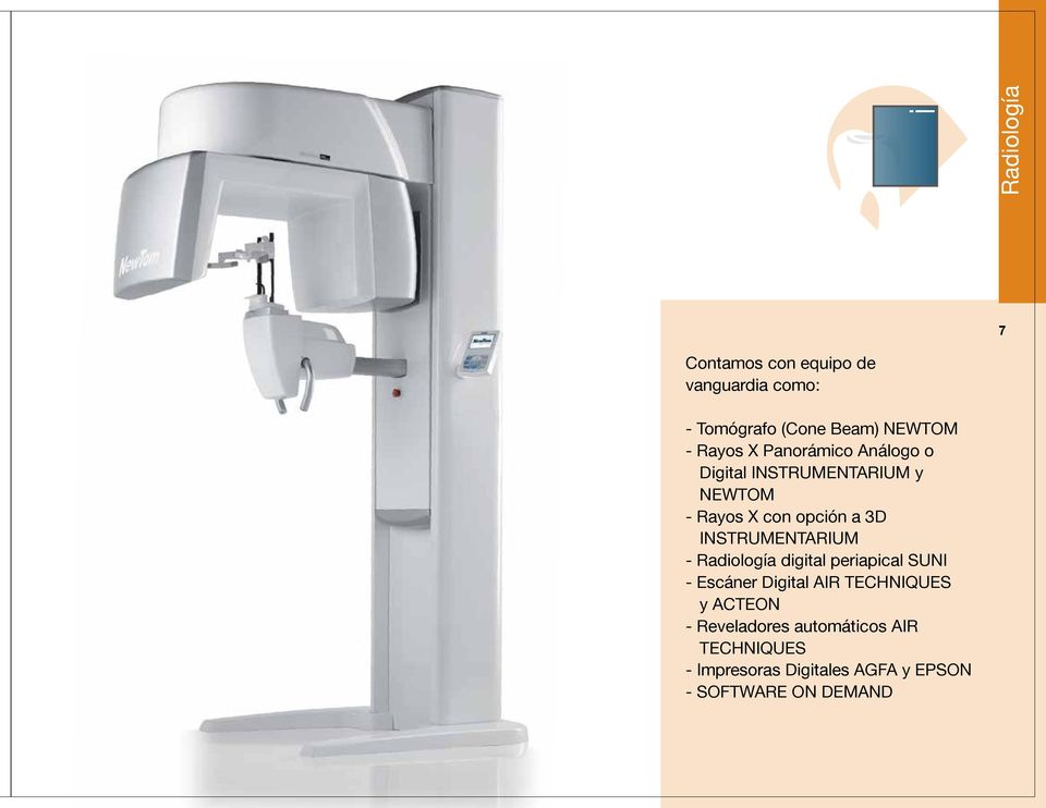 INSTRUMENTARIUM - Radiología digital periapical SUNI - Escáner Digital AIR TECHNIQUES y
