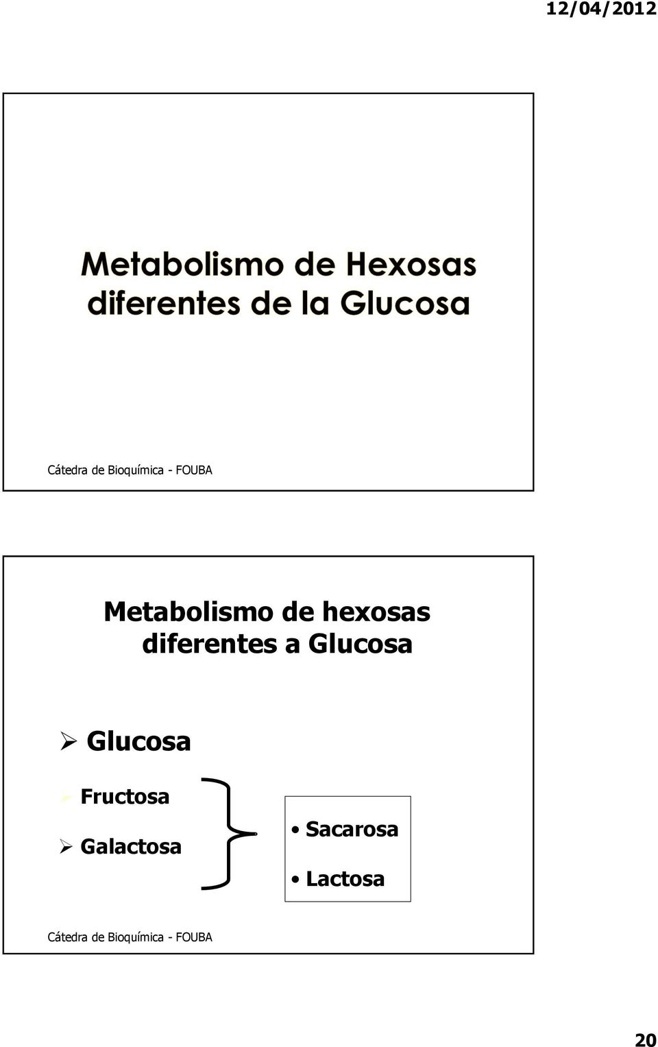 Glucosa Fructosa