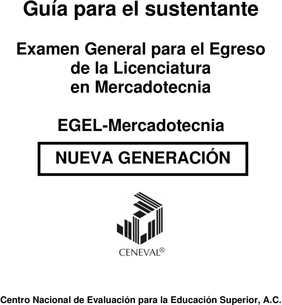 EGEL-Mercadotecnia NUEVA GENERACIÓN Centro