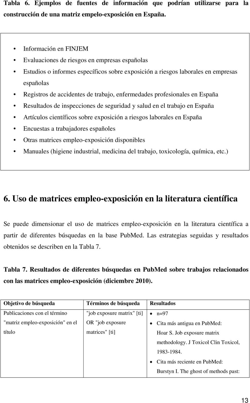 enfermedades profesionales en España Resultados de inspecciones de seguridad y salud en el trabajo en España Artículos científicos sobre exposición a riesgos laborales en España Encuestas a