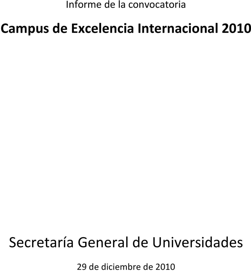 Internacional 2010 Secretaría