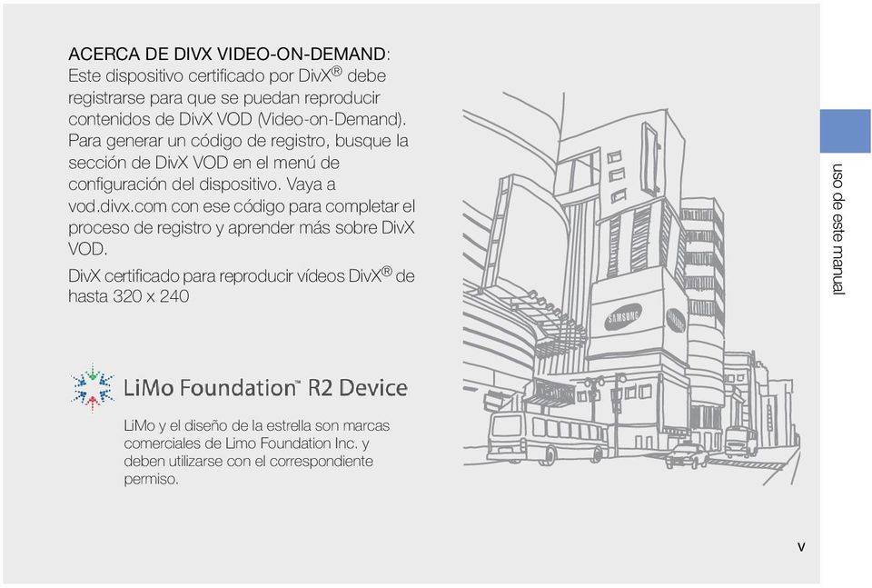com con ese código para completar el proceso de registro y aprender más sobre DivX VOD.