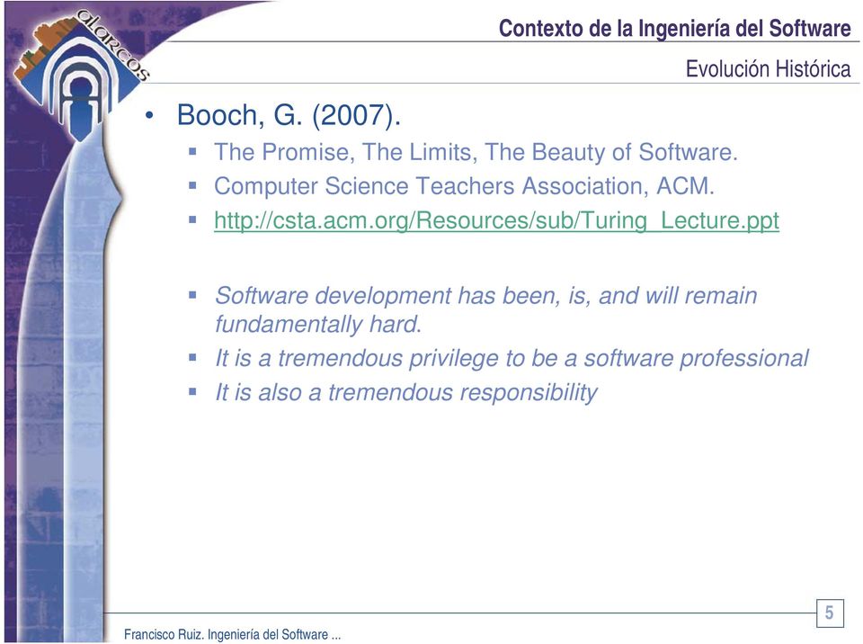 Software. Computer Science Teachers Association, ACM. http://csta.acm.