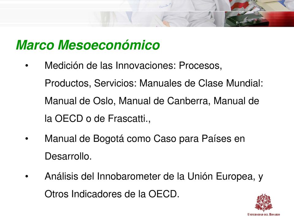 Manual de la OECD o de Frascatti.