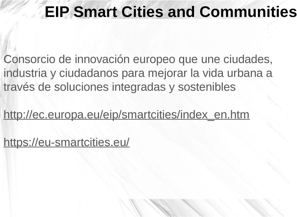 urbana a través de soluciones integradas y sostenibles http://ec.