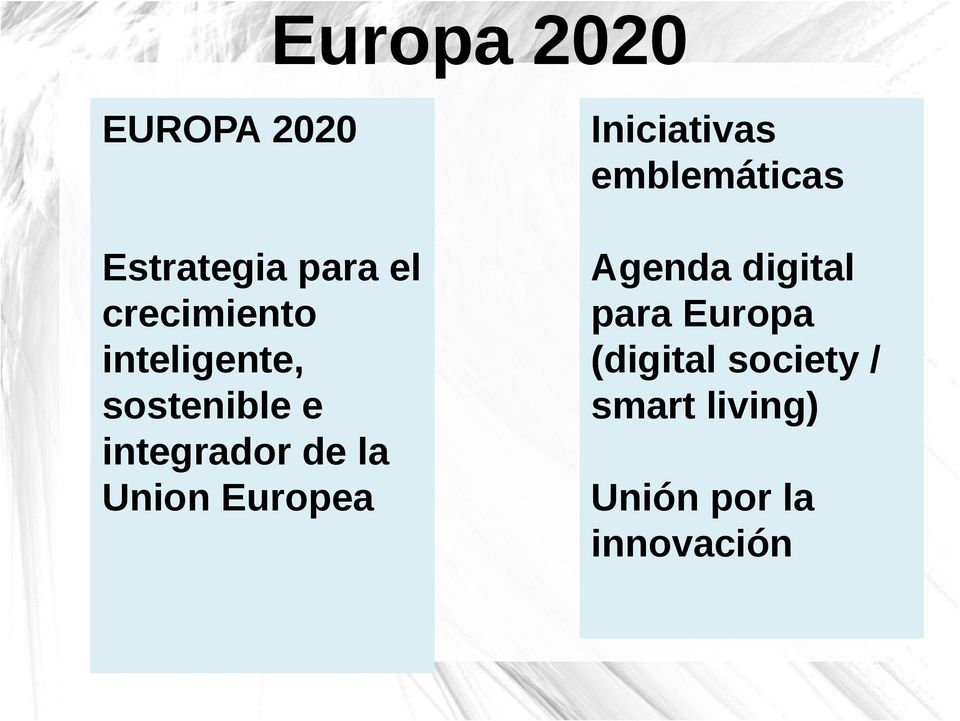 e integrador de la Union Europea Agenda digital para