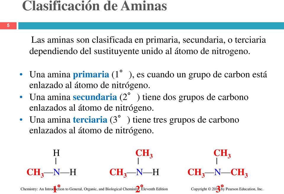 Una amina primaria (1 ), es cuando un grupo de carbon está enlazado al átomo de nitrógeno.