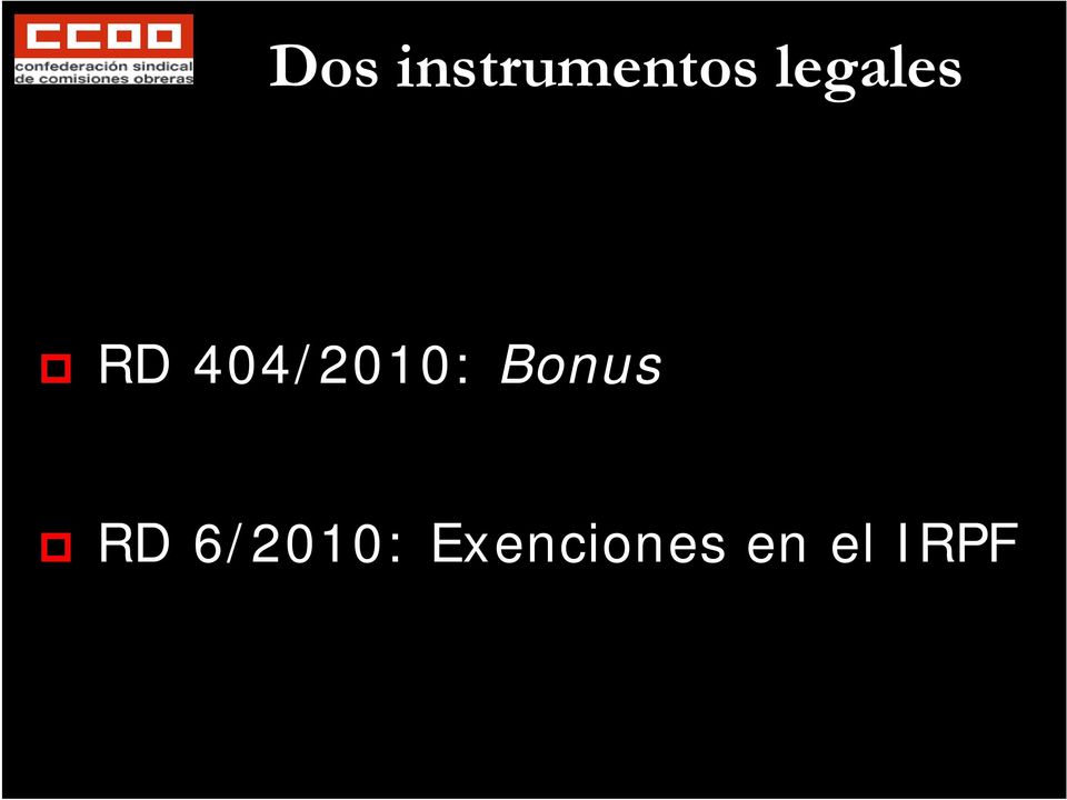 404/2010: Bonus RD