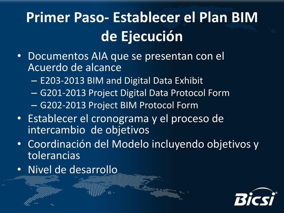 Protocol Form G202-2013 Project BIM Protocol Form Establecer el cronograma y el proceso de