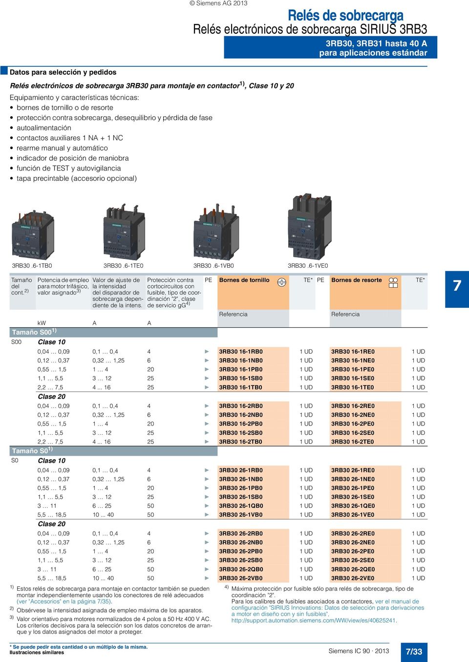 precintable (accesorio opcional) Relés electrónicos de sobrecarga SIRIUS 3RB3 3RB30, 3RB31 hasta 40 A 3RB30.6-1TB0 3RB30.6-1TE0 3RB30.6-1VB0 3RB30.6-1VE0 Tamaño del cont.