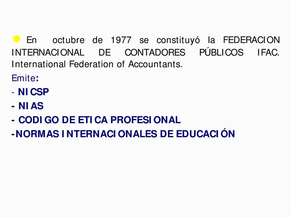 International Federation of Accountants.