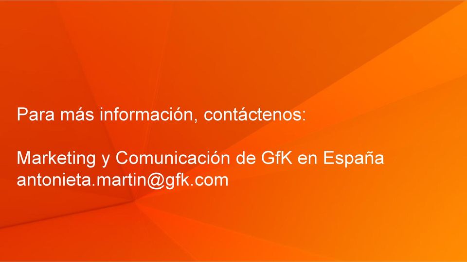 Comunicación de GfK en