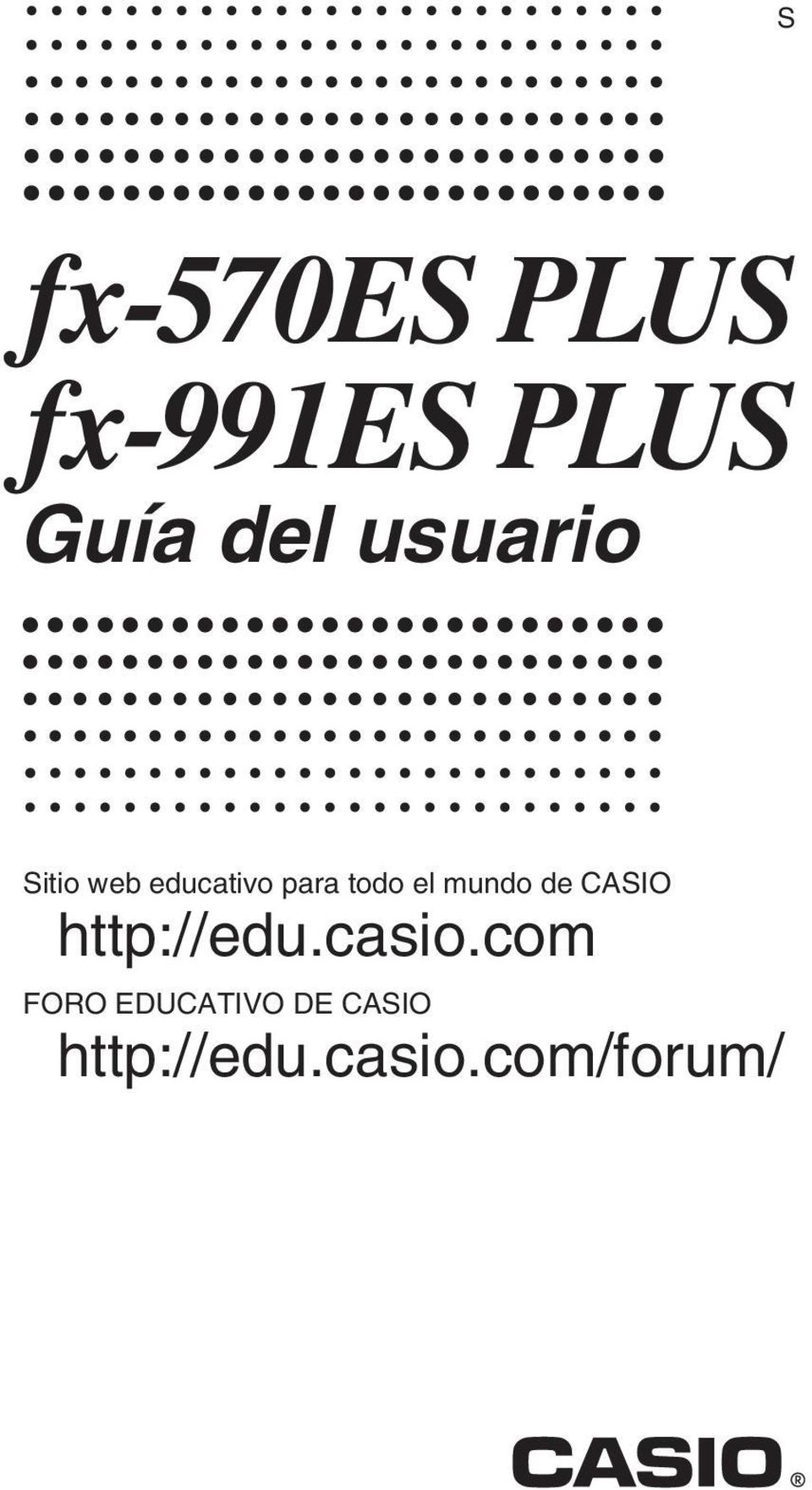 mundo de CASIO http://edu.casio.