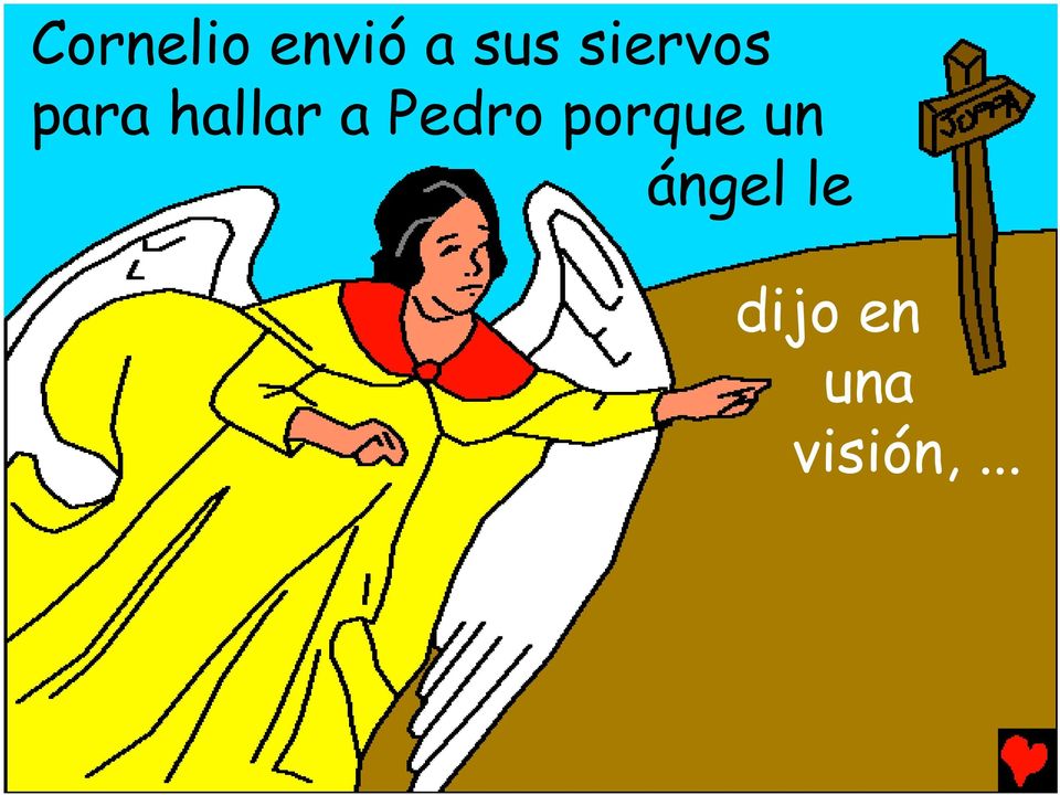 Pedro porque un ángel