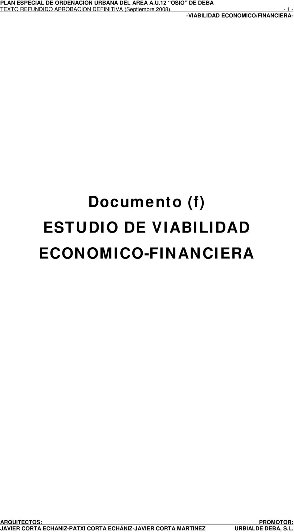 - 1 - Documento (f) ESTUDIO