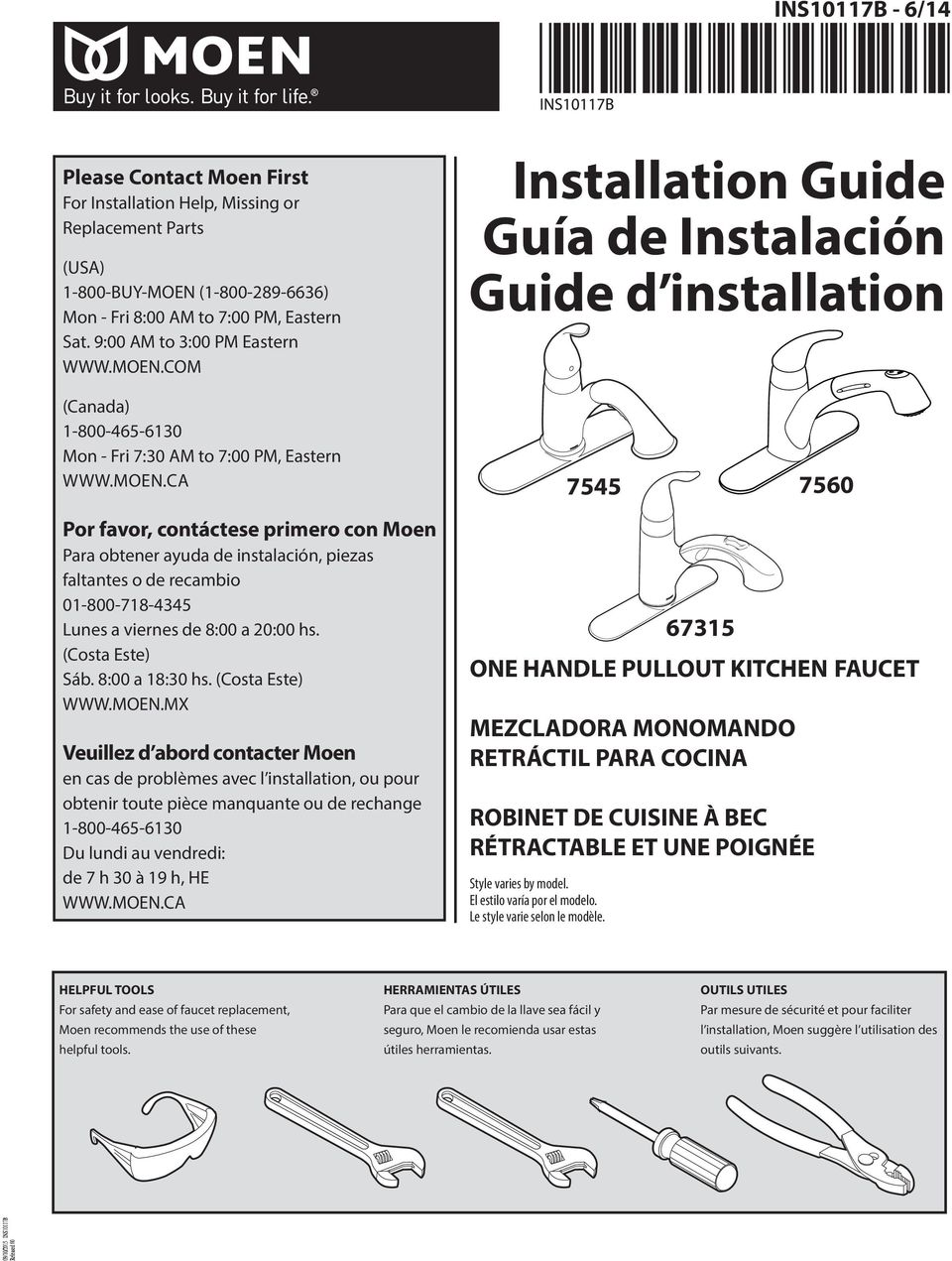 COM nstallation Guide Guía de nstalación Guide d installation (Canada) -800-465-60 Mon - Fri 7:0 M to 7:00 PM, astern WWW.MON.
