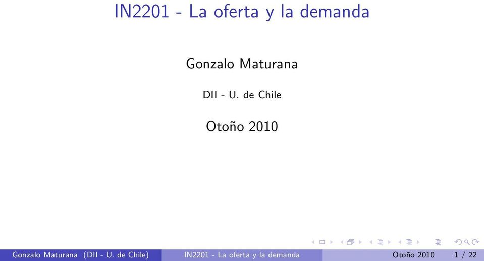 de Chile Otoño 2010 Gonzalo Maturana