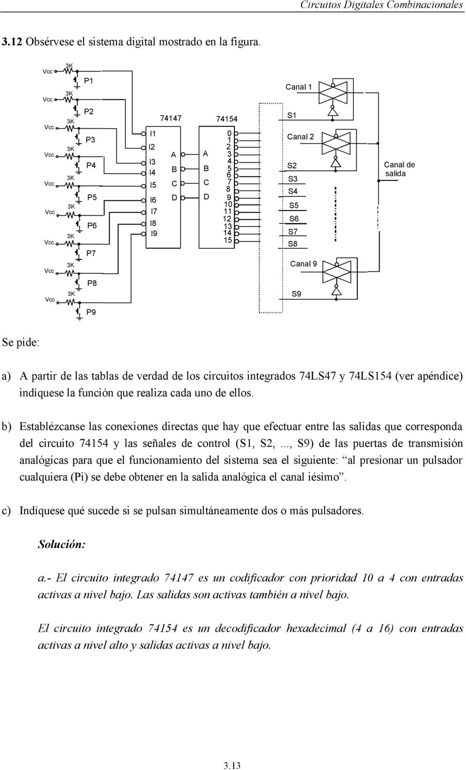 circuitos integrados 7L7 y 7L5 (ver apéndice) indíquese la función que realiza cada uno de ellos.