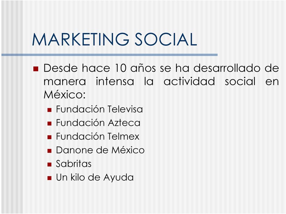 social en México: Fundación Televisa Fundación