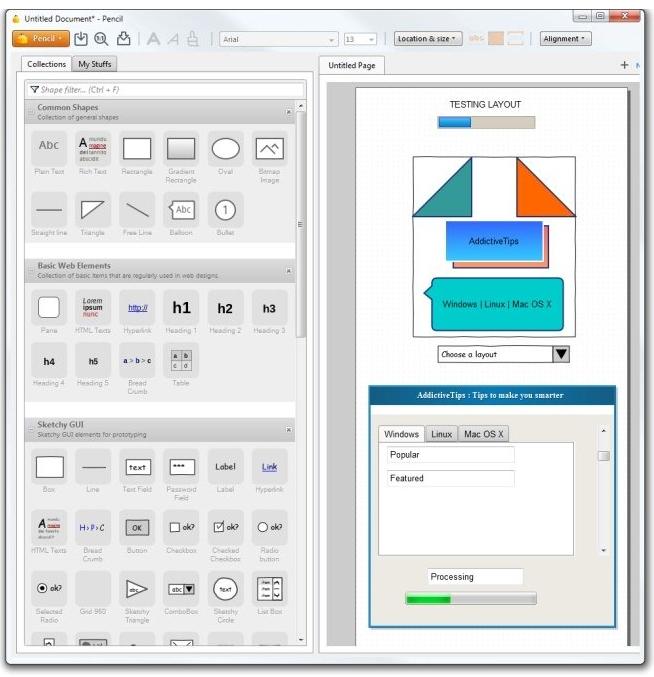 Pencil Project es una herramienta pensada directamente para los desarrolladores y diseñadores de aplicaciones de escritorio y web que quieran tener un modelo de su proyecto
