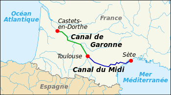 En el momento de su construcción se le llamó Canal Real del Languedoc El cardenal Mazarino con apoyo de Colbert, mandó construir este canal.