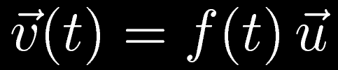 Derivada de un vector Un vector puede ser función de una variable (típicamente el