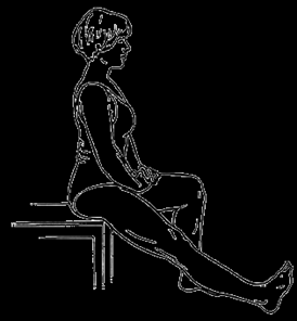 2. Estiramientos Isquiotibiales Los participantes pueden escoger hacer estos estiramientos parados o sentados, dependiendo de cómo ellos se sientan más confortables Estiramiento erguido del muslo