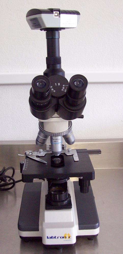 Laboratorio Instrumental Microscopio con cámara Equipo