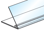 merchandising ordenar Rail adhesivo para gravedad Medida: 1325x20mm Color: blanco Para fijar los separadores sobre las baldas inclinadas. Base ancha con 2 tiras de adhesivo.