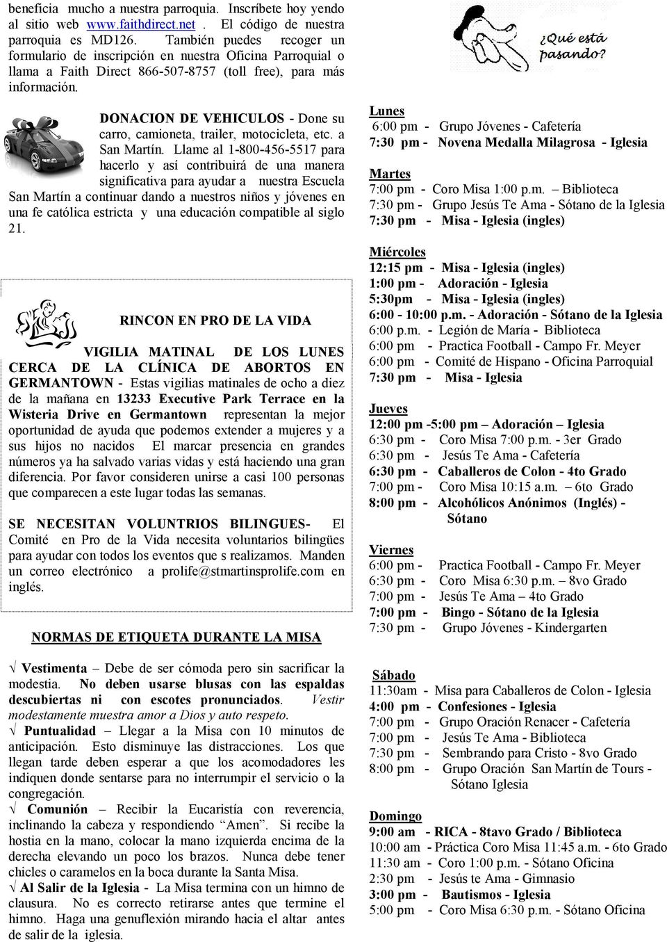 DONACION DE VEHICULOS - Done su carro, camioneta, trailer, motocicleta, etc. a San Martín.