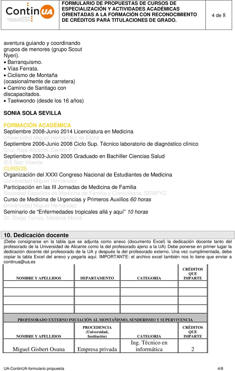 Técnico laboratorio de diagnóstico clínico Cruz Roja Alicante, Centro F.