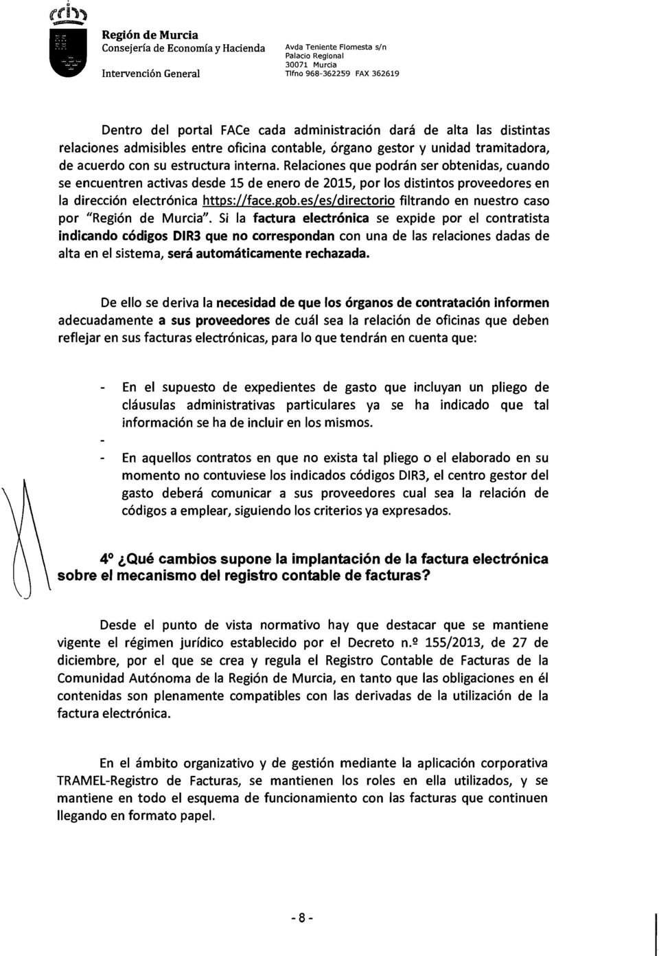 es/es/directorio filtrando en nuestro caso por "Región de Murcia".