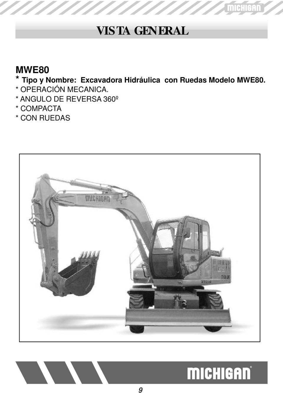 Modelo MWE80. * OPERACIÓN MECANICA.