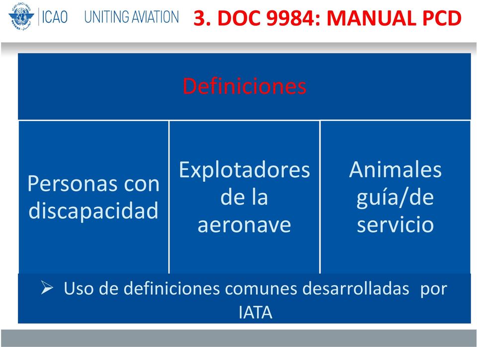 la aeronave Animales guía/de servicio Uso