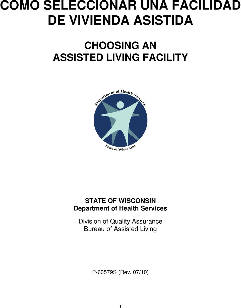 WISCONSIN Department of Health Services Division of