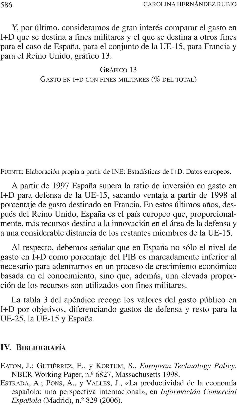 Datos europeos. A partir de 1997 España supera la ratio de inversión en gasto en I+D para defensa de la UE-15, sacando ventaja a partir de 1998 al porcentaje de gasto destinado en Francia.