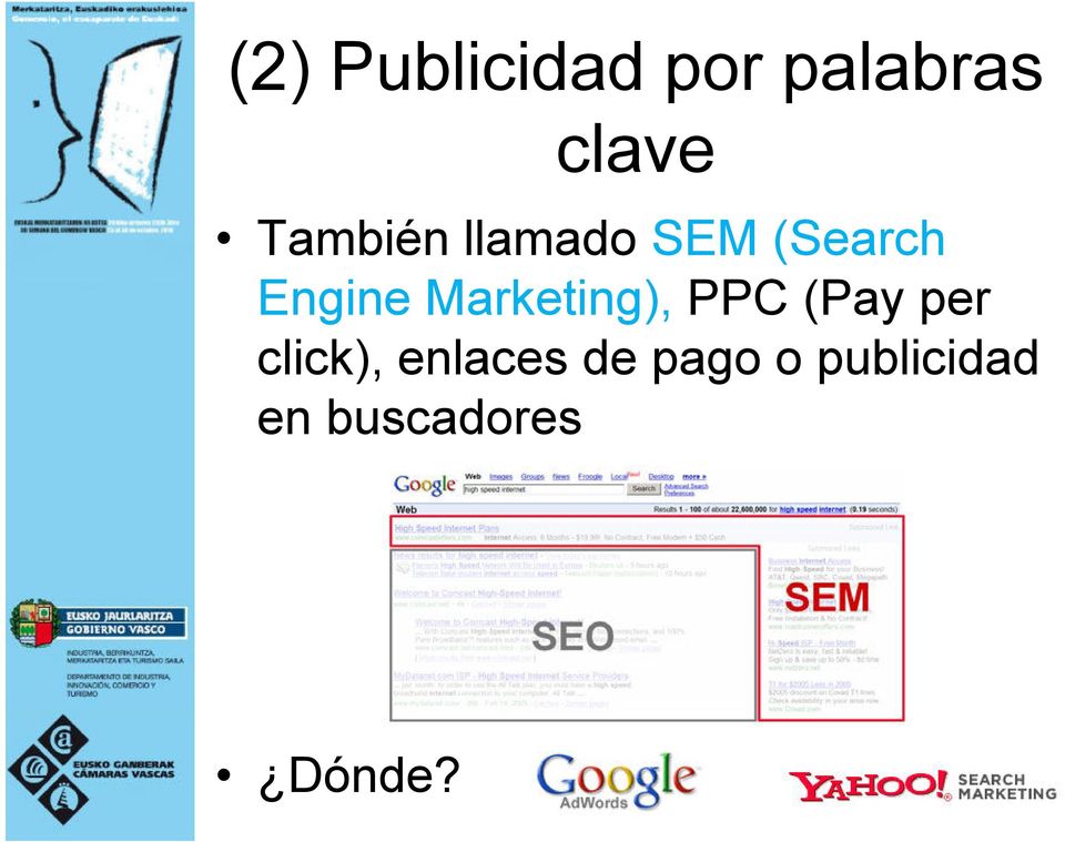 Marketing), PPC (Pay per click),