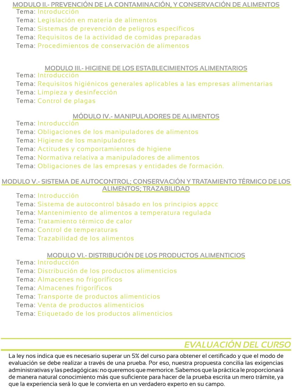 comidas preparadas Tema: Procedimientos de conservación de alimentos MODULO III.