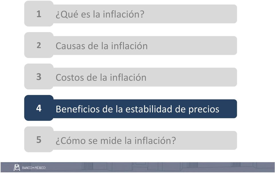 de la inflación 4 Beneficios de la