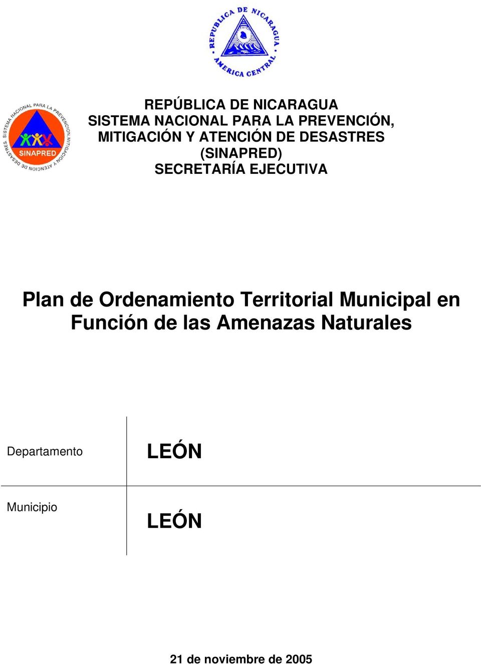 EJECUTIVA Plan de Ordenamiento Territorial Municipal en Función